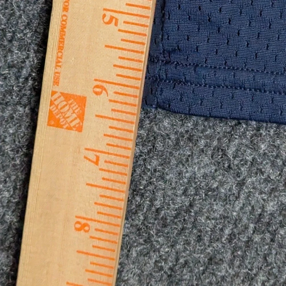 Nike Mens Mesh Athletic Shorts Navy Blue Swoosh Logo Size Medium Vintage Style‎